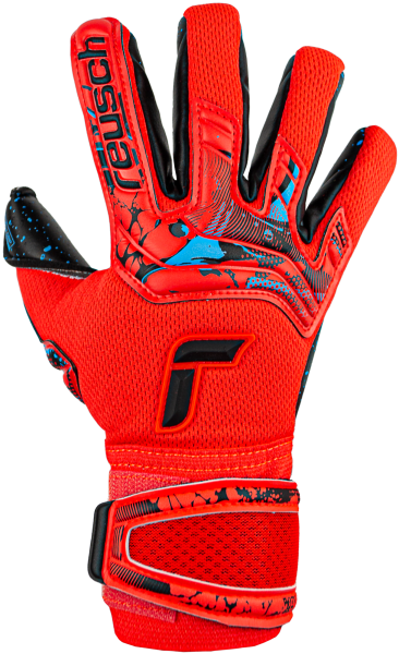 Reusch Attrakt Fusion Guardian Junior 5372945 3333 black red front